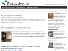 Tablet Screenshot of disruptive.nu